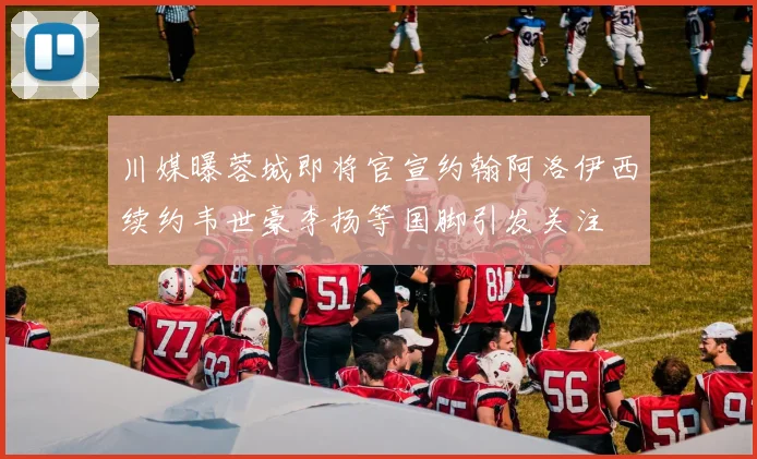 川媒曝蓉城即将官宣约翰阿洛伊西续约韦世豪李扬等国脚引发关注